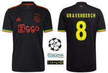 Charger l&#39;image dans la galerie, Ajax Amsterdam 2021-2022 Third UCL - Gravenberch 8