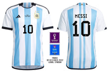 Cargar imagen en el visor de la galería, Argentinien WM Finale 2022 Home - Messi 10