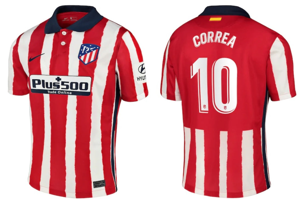 Atletico Madrid 2020-2021 Home - Correa 10