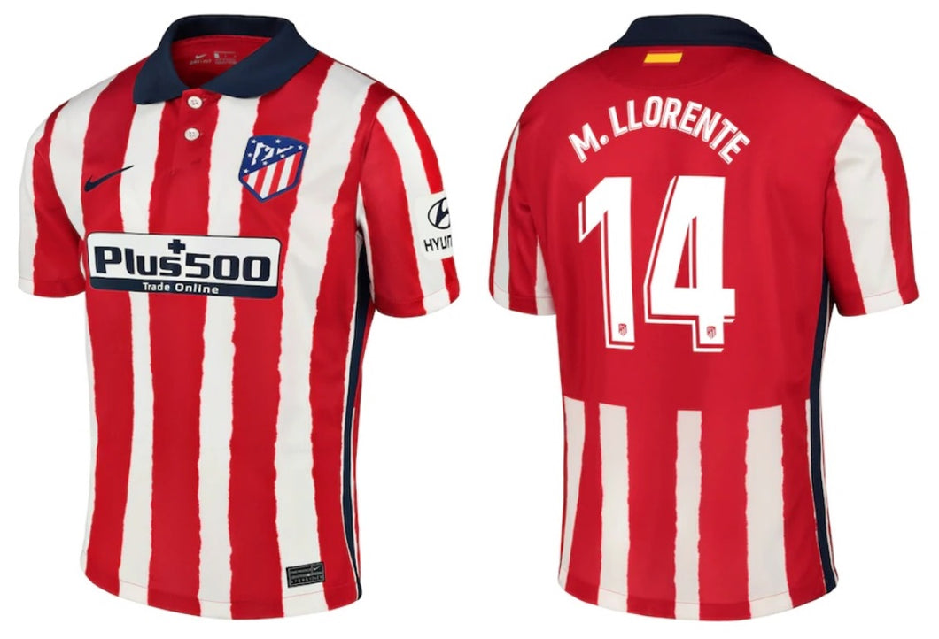 Atletico Madrid 2020-2021 Home - M. Llorente 14