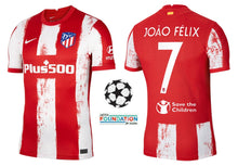 Laden Sie das Bild in den Galerie-Viewer, Atletico Madrid 2021-2022 Home UCL - Joao Felix 7