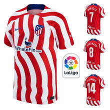 Laden Sie das Bild in den Galerie-Viewer, Atletico Madrid 2022-2023 Home La Liga + Spielernummer