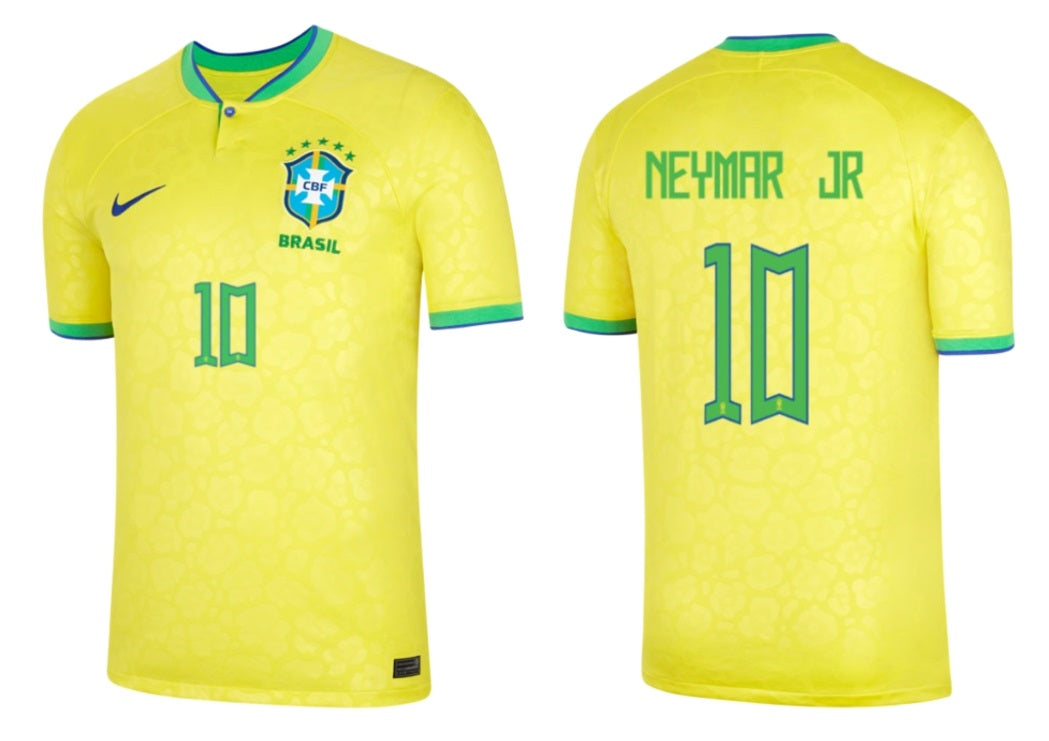 New Kids Brasilien Neymar Home Premium Fußballuniform 2022