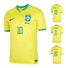 將圖片載入圖庫檢視器 Brasilien WM 2022 Home + Spielernummer