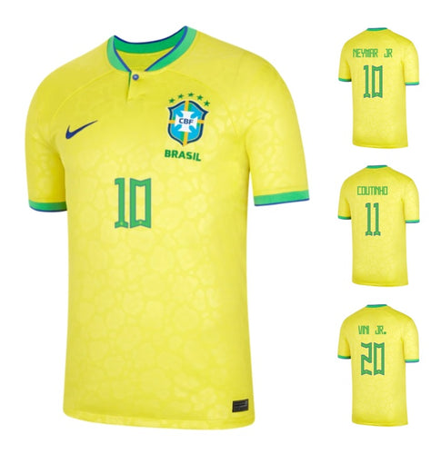 Brasilien WM 2022 Home + Spielernummer