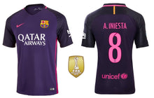 將圖片載入圖庫檢視器 FC Barcelona 2016-2017 Away La Liga WC - A. Iniesta 8