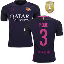 Laden Sie das Bild in den Galerie-Viewer, FC Barcelona 2016-2017 Away La Liga WC - Pique 3