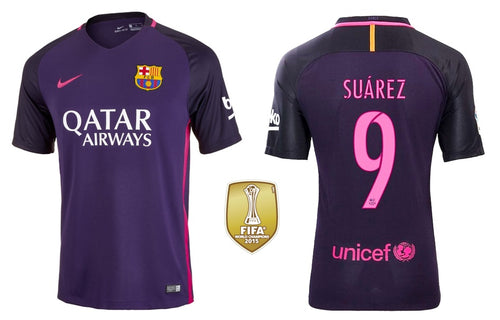 FC Barcelona 2016-2017 Away La Liga WC - Suarez 9