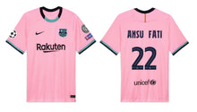 Load image into Gallery viewer, FC Barcelona 2020-2021 Third UCL - Ansu Fati 22