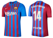 將圖片載入圖庫檢視器 FC Barcelona 2021-2022 Home - Coutinho 14