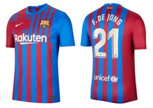 將圖片載入圖庫檢視器 FC Barcelona 2021-2022 Home - F. De Jong 21