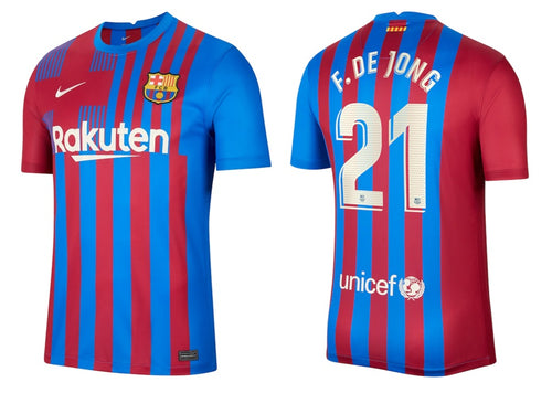 FC Barcelona 2021-2022 Home - F. De Jong 21