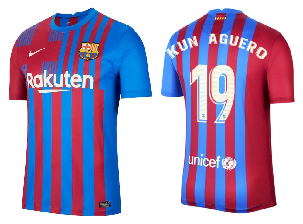 FC Barcelona 2021-2022 Home - Kun Aguero 19