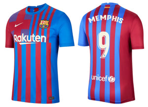 FC Barcelona 2021-2022 Home - Memphis Depay 9