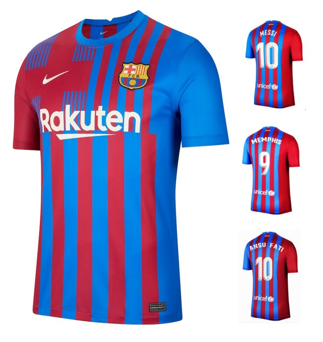 FC Barcelona 2021-2022 Home + Spielernummer