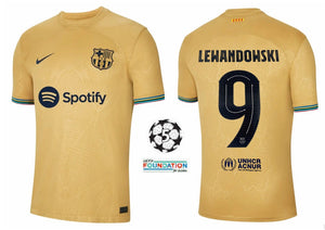 FC Barcelona 2022-2023 Away UCL - Lewandowski 9