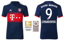 Charger l&#39;image dans la galerie, FC Bayern 2017-2018 Away - Lewandowski 9