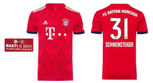 Load image into Gallery viewer, FC Bayern 2018 Home - Schweinsteiger 31 I Servus Basti