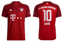 將圖片載入圖庫檢視器 FC Bayern 2021-2022 Home - Sane 10