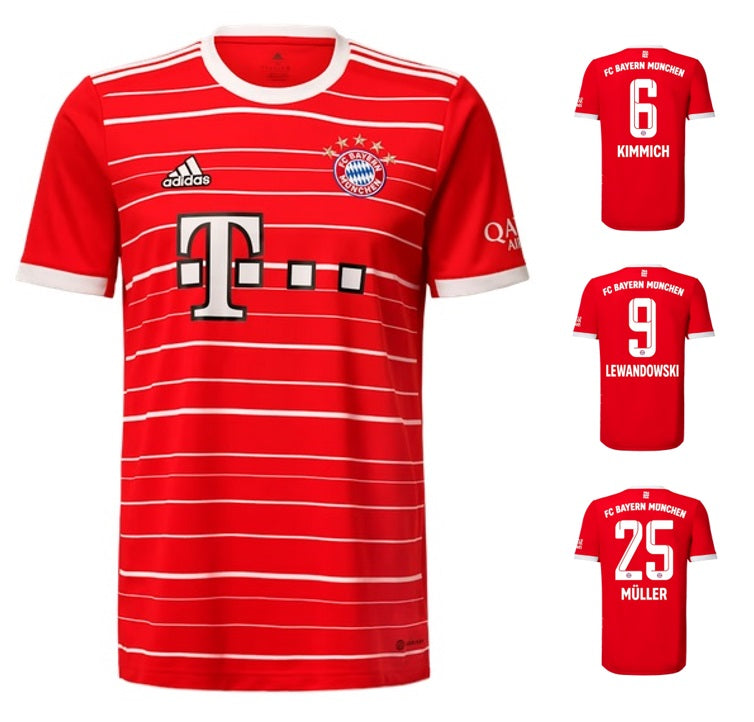 FC Bayern 2022-2023 Home + Spielernummer