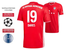 Load image into Gallery viewer, FC Bayern UCL Final LISBON 2020 - Davies 19