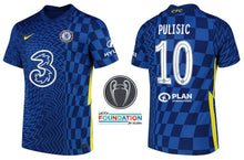 Cargar imagen en el visor de la galería, FC Chelsea 2021-2022 Home UCL - Pulisic 10