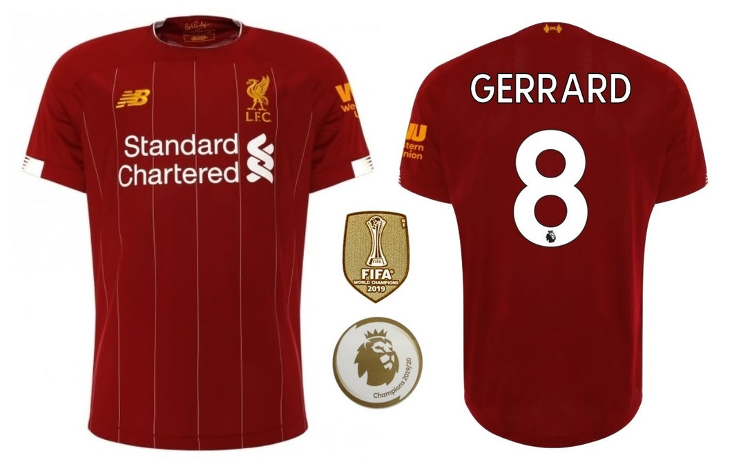 FC Liverpool 2019-2020 Home WC PL Champions - Gerrard 8