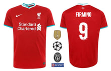 Load image into Gallery viewer, FC Liverpool 2020-2021 Home UCL WC - Firmino 9