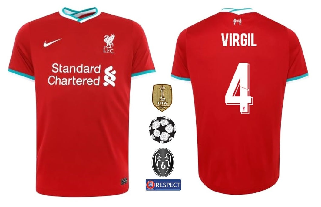 FC Liverpool 2020-2021 Home UCL WC - Virgil 4