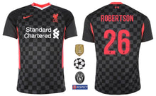 Load image into Gallery viewer, FC Liverpool 2020-2021 Third UCL WC - Robertson 26