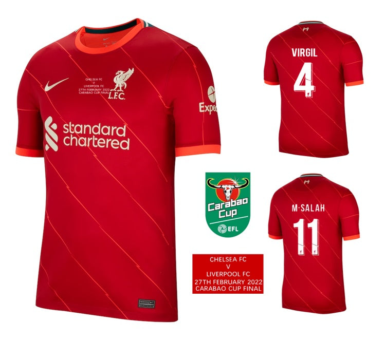 FC Liverpool Carabao Cup FINAL 2022 + Spielernummer