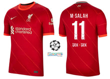 將圖片載入圖庫檢視器 FC Liverpool 2021-2022 Home UCL - M. Salah 11