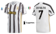 Cargar imagen en el visor de la galería, Juventus Turin 2020-2021 Home Serie A - Ronaldo 7