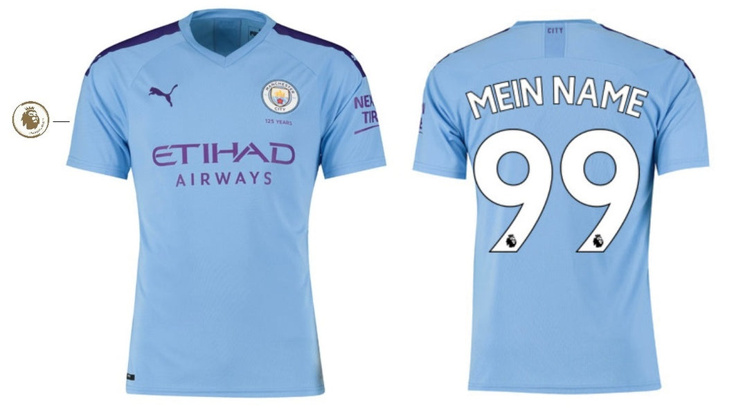 Manchester City 2019-2020 Home PL - Mein Name