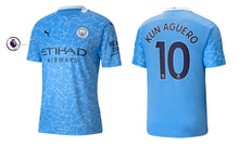 Cargar imagen en el visor de la galería, Manchester City 2020-2021 Home PL - Kun Aguero 10