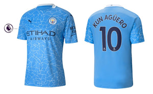 Manchester City 2020-2021 Home PL - Kun Aguero 10