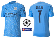 Load image into Gallery viewer, Manchester City 2020-2021 Home UCL - Sterling 7