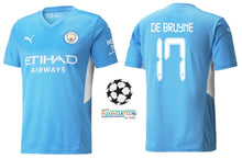 Load image into Gallery viewer, Manchester City 2021-2022 Home UCL - De Bruyne 17