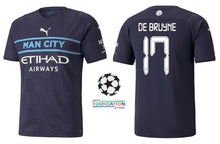 Cargar imagen en el visor de la galería, Manchester City 2021-2022 Third UCL - De Bruyne 17