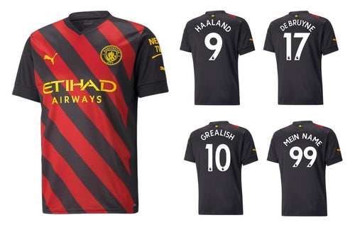 Manchester City 2022-2023 Away + Spielernummer