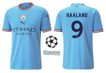 Load image into Gallery viewer, Manchester City 2022-2023 Home UCL - Haaland 9