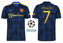 Cargar imagen en el visor de la galería, Manchester United 2021-2022 Third UCL - Ronaldo 7