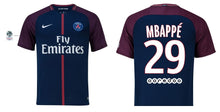 將圖片載入圖庫檢視器 Paris Saint-Germain 2017-2018 Home Ligue 1 - Mbappe 29