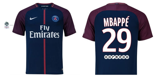 Paris Saint-Germain 2017-2018 Home Ligue 1 - Mbappe 29