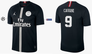 Paris Saint-Germain 2018-2019 Third Black UCL - Cavani 9