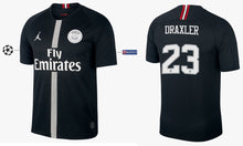 Cargar imagen en el visor de la galería, Paris Saint-Germain 2018-2019 Third Black UCL - Draxler 23