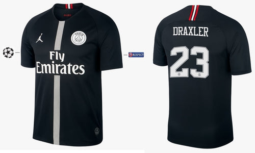 Paris Saint-Germain 2018-2019 Third Black UCL - Draxler 23