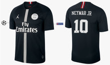 Cargar imagen en el visor de la galería, Paris Saint-Germain 2018-2019 Third Black UCL - Neymar Jr 10