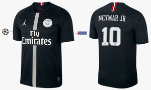 Paris Saint-Germain 2018-2019 Third Black UCL - Neymar Jr 10