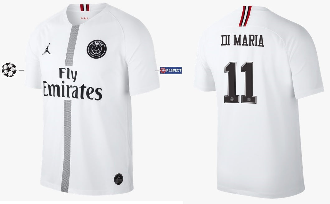 Paris Saint-Germain 2018-2019 Third White UCL - Di Maria 11